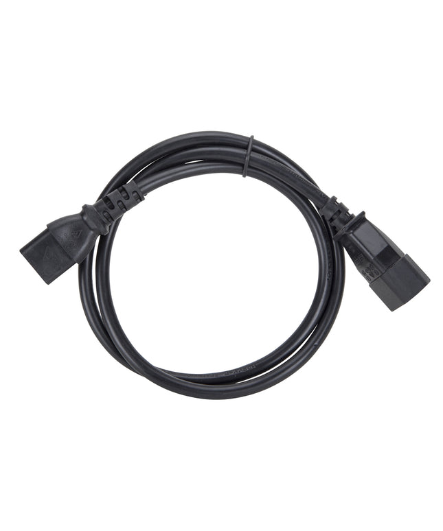 1m IEC Power Extension Cable Kettle Male to Female UPS Lead C13 - C14 Mains 240V 10A
