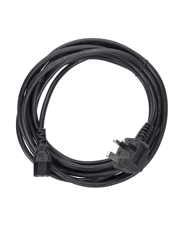 5m UK C13 6A Kettle Lead Computer Power Lead 3 Pin 240V Plug to IEC Connector