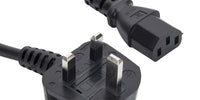 2m UK Kettle Lead Computer Power Lead 3 Pin 240V Plug to IEC Connector C13 6A
