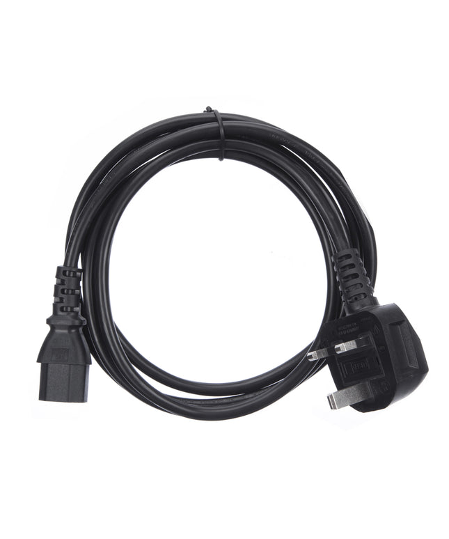 3m UK Kettle Lead Computer Power Cable 3 Pin 240V Plug to IEC Connector C13 6A