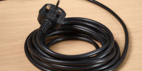 10m UK Right Angled Kettle Lead Computer Power Lead 3 Pin 240V Plug to IEC Connector C13 10A