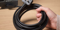 10m UK Right Angled Kettle Lead Computer Power Lead 3 Pin 240V Plug to IEC Connector C13 10A