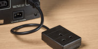 1m IEC C14 Plug to 1 Gang Mains Power UK Socket