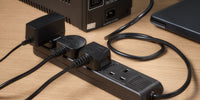 2m IEC C14 Plug to 4 Gang Mains Power UK Socket