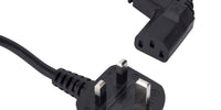 10m UK Right Angled Kettle Lead Computer Power Lead 3 Pin 240V Plug to IEC Connector C13 10A