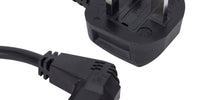 10m UK Right Angled Kettle Lead Computer Power Lead 3 Pin 240V Plug to IEC Connector C13 10A