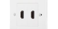 HDMI Modular Faceplate/Wall Outlet (2 x HDMI Port)