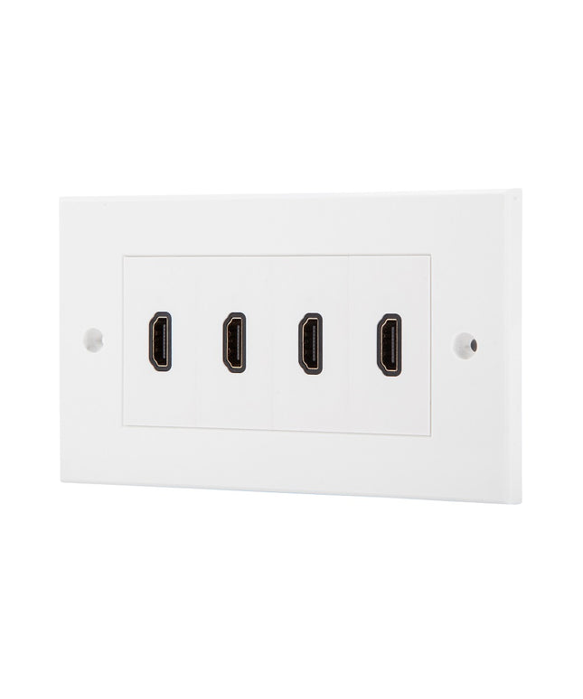 HDMI Modular Faceplate/Wall Outlet (4 x HDMI Port)