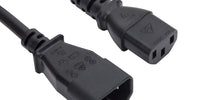 3m IEC Power Extension Cable IEC Kettle Male to Female UPS Lead C13 - C14 Mains 240V